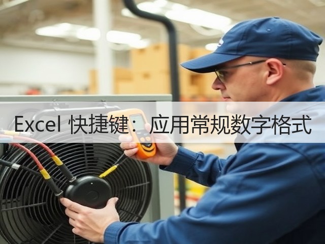 Excel 快捷键：应用常规数字格式(图3)