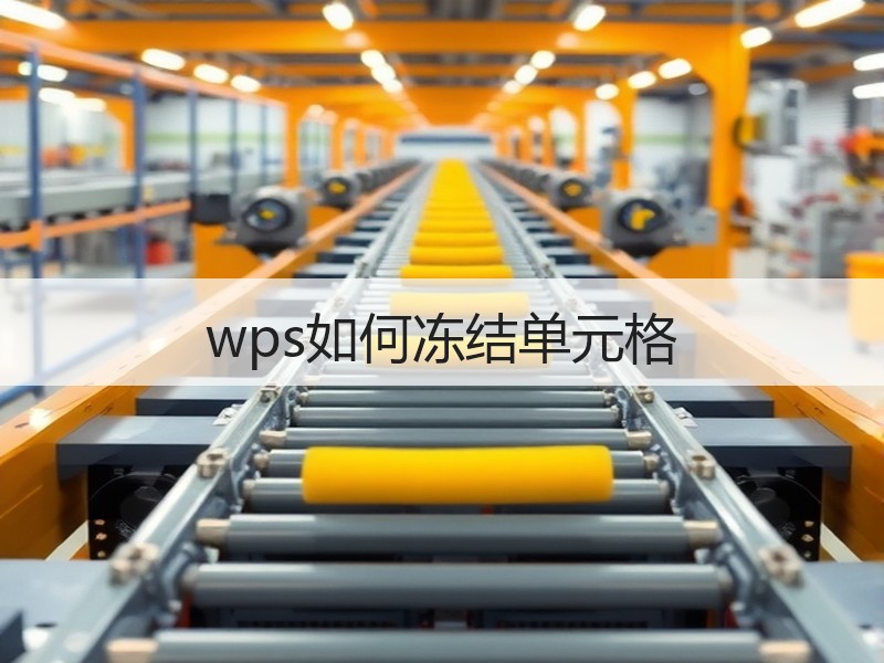 wps如何冻结单元格 - 诺云壹观办公网