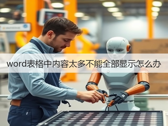 word表格中内容太多不能全部显示怎么办(图1)