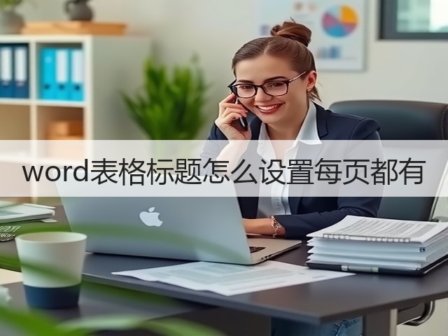 word表格标题怎么设置每页都有(图1) word表格标题怎么设置每页都有(图1)