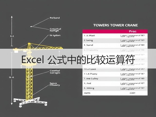Excel 公式中的比较运算符(图2) Excel 公式中的比较运算符(图2)