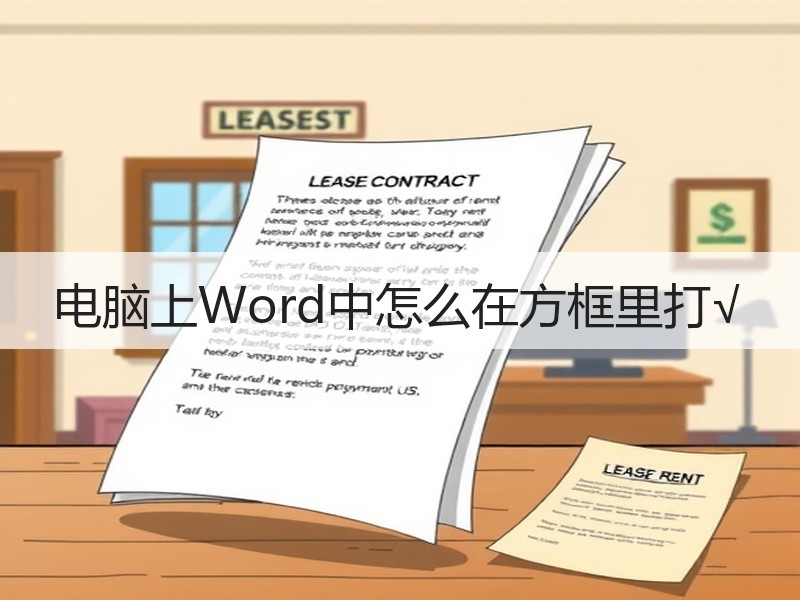 电脑上Word中怎么在方框里打√ - 诺云壹观办公网