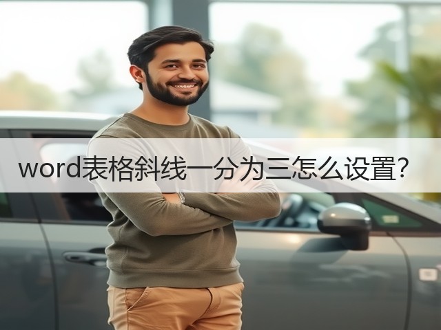 word表格斜线一分为三怎么设置?(图3) word表格斜线一分为三怎么设置?(图3)