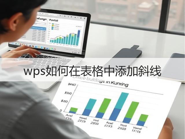 wps如何在表格中添加斜线(图3) wps如何在表格中添加斜线(图3)