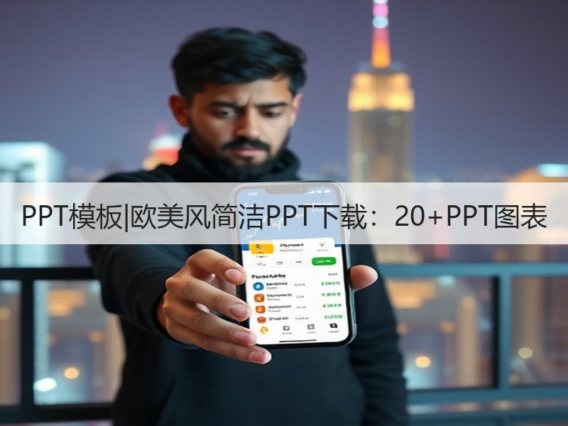 PPT模板|欧美风简洁PPT下载：20+PPT图表 - 诺云壹观办公网
