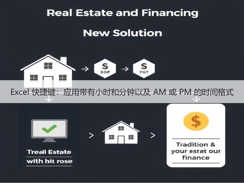 Excel 快捷键：应用带有小时和分钟以及 AM 或 PM 的时间格式 - 诺云壹观办公网