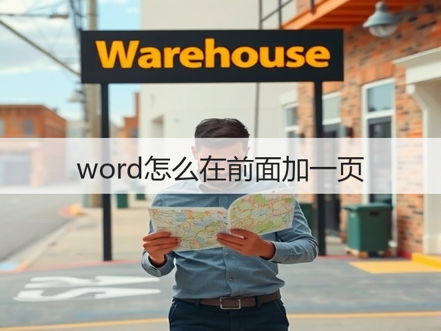 word怎么在前面加一页(图1) word怎么在前面加一页(图1)