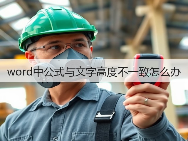 word中公式与文字高度不一致怎么办(图3)