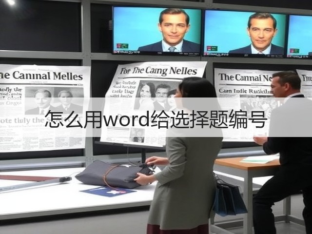 怎么用word给选择题编号(图2)