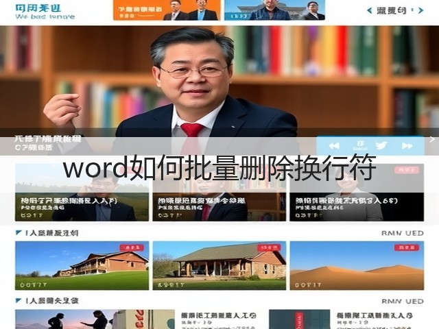 word如何批量删除换行符(图1) word如何批量删除换行符(图1)