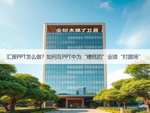 汇报PPT怎么做？如何在PPT中为“糟糕的”业绩“打圆场”(图2)