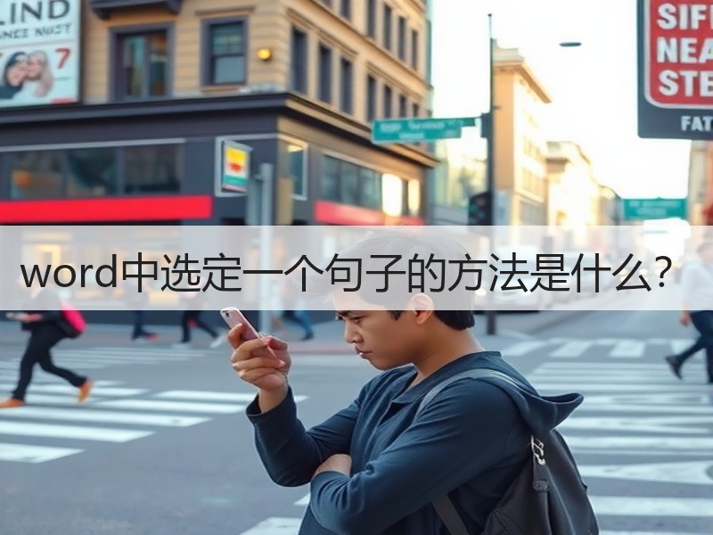 word中选定一个句子的方法是什么？ - 诺云壹观办公网