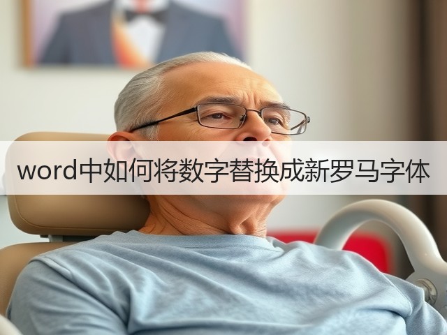 word中如何将数字替换成新罗马字体(图2) word中如何将数字替换成新罗马字体(图2)