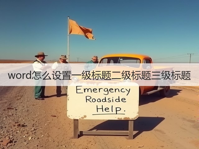 word怎么设置一级标题二级标题三级标题(图2)