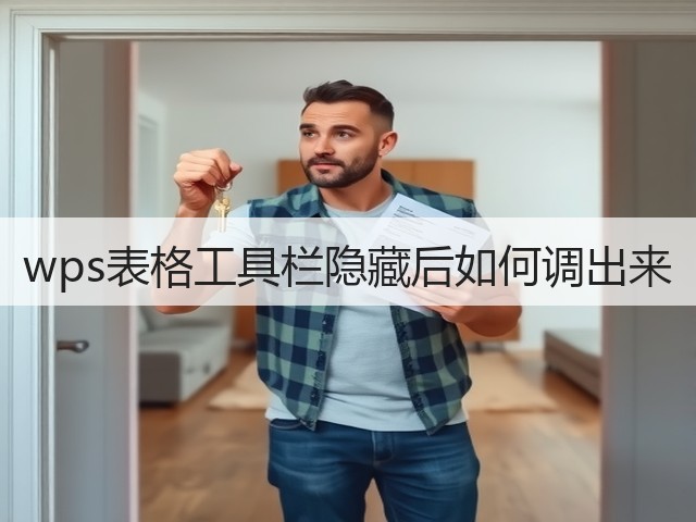 wps表格工具栏隐藏后如何调出来(图3) wps表格工具栏隐藏后如何调出来(图3)