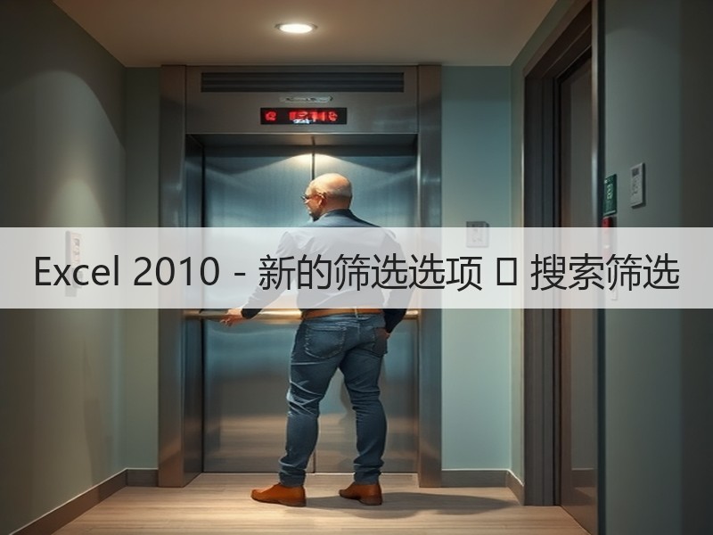 Excel 2010 - 新的筛选选项 ▶ 搜索筛选 - 诺云壹观办公网