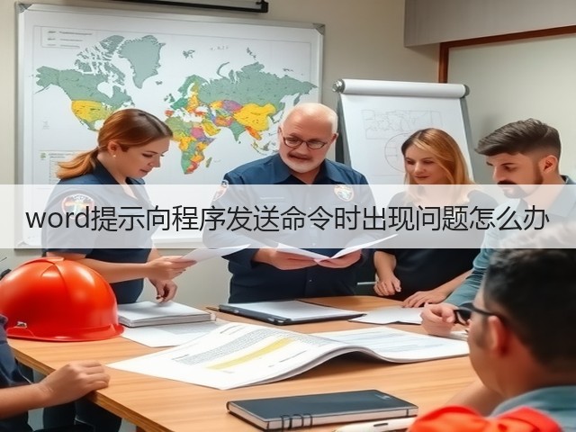 word提示向程序发送命令时出现问题怎么办(图2) word提示向程序发送命令时出现问题怎么办(图2)