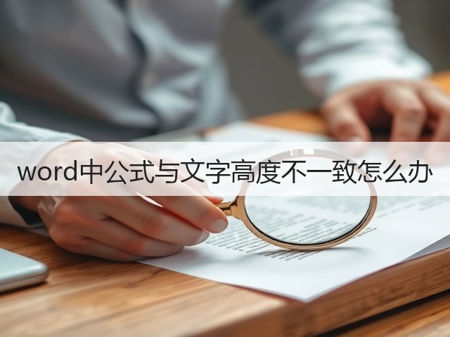 word中公式与文字高度不一致怎么办(图3)