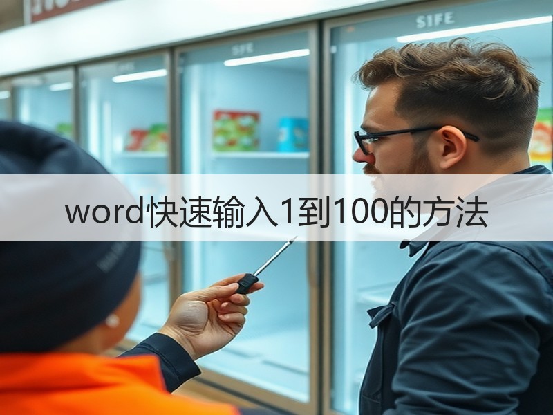 word快速输入1到100的方法 - 诺云壹观办公网