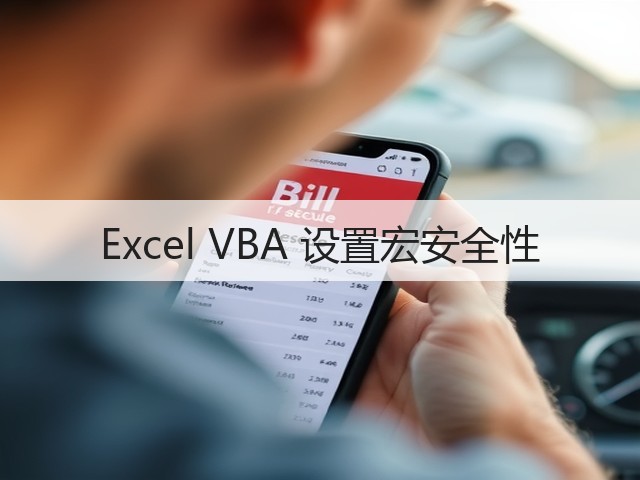 Excel VBA 设置宏安全性(图2) Excel VBA 设置宏安全性(图2)