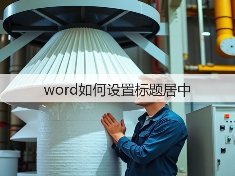 word如何设置标题居中 - 诺云壹观办公网