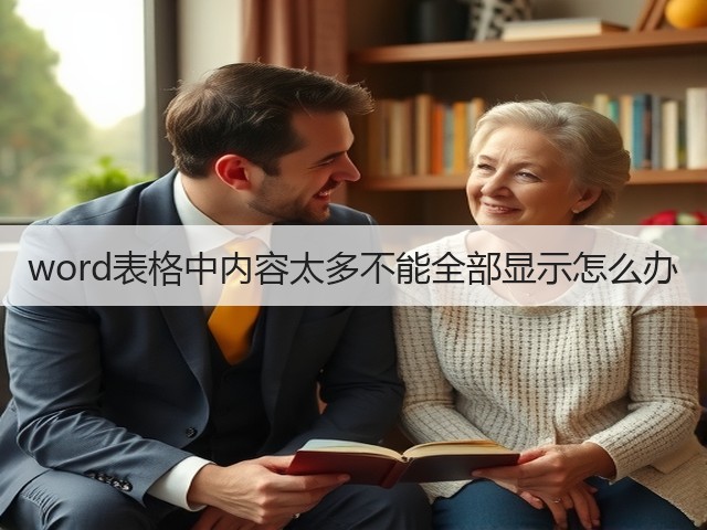 word表格中内容太多不能全部显示怎么办(图1)