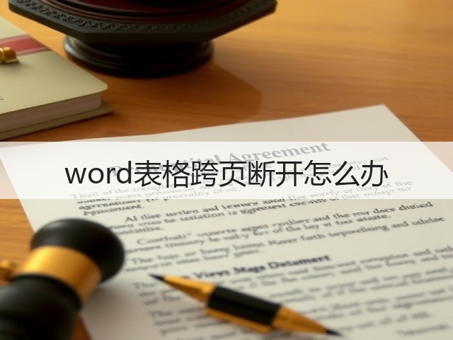 word表格跨页断开怎么办(图2) word表格跨页断开怎么办(图2)