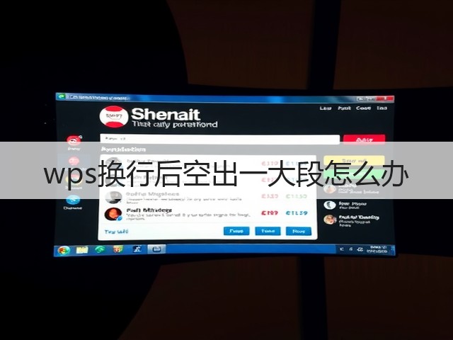 wps换行后空出一大段怎么办(图2)