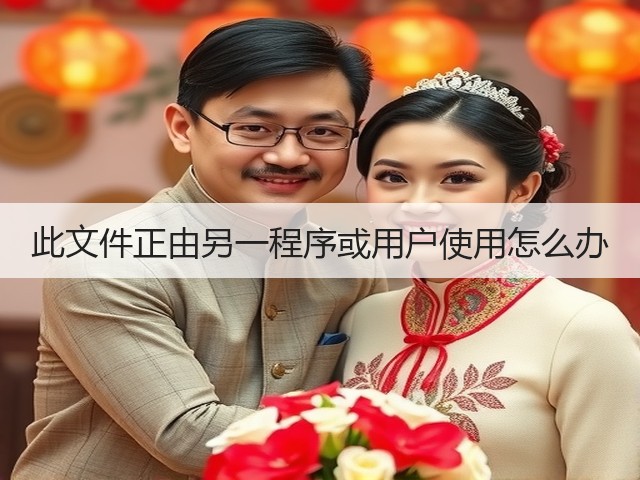 此文件正由另一程序或用户使用怎么办(图1) 此文件正由另一程序或用户使用怎么办(图1)