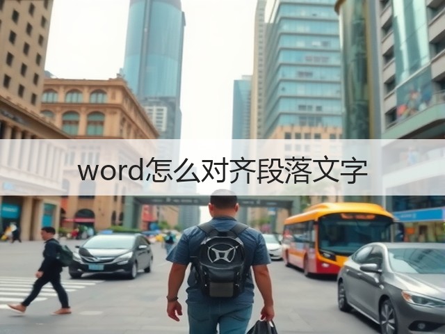 word怎么对齐段落文字(图2)