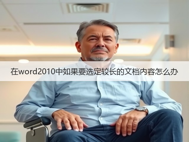 在word2010中如果要选定较长的文档内容怎么办(图2) 在word2010中如果要选定较长的文档内容怎么办(图2)