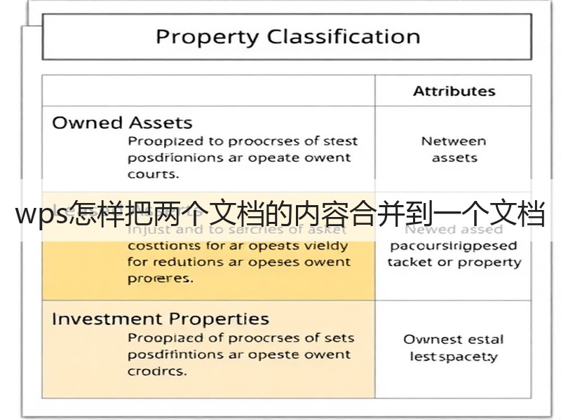 wps怎样把两个文档的内容合并到一个文档 - 诺云壹观办公网