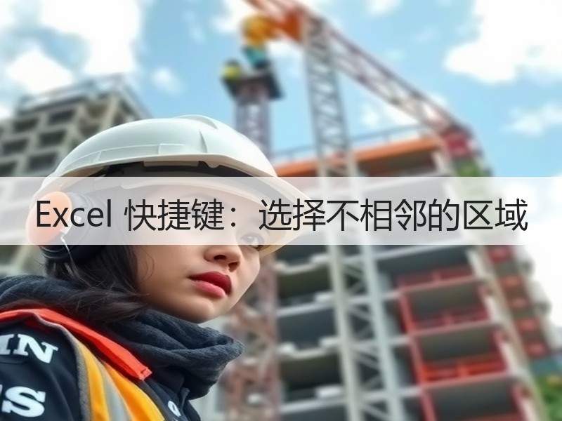 Excel 快捷键：选择不相邻的区域 - 诺云壹观办公网
