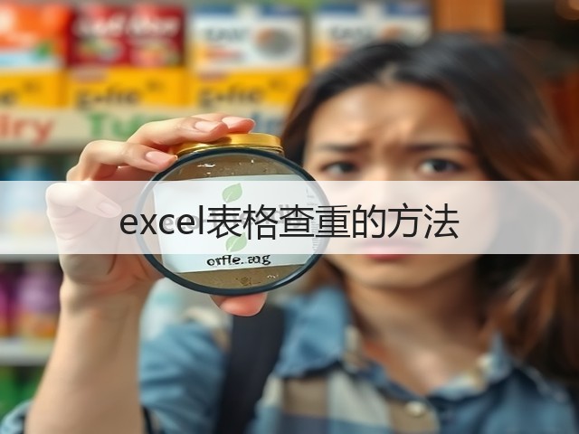 excel表格查重的方法(图3) excel表格查重的方法(图3)