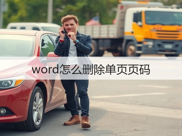 word怎么删除单页页码(图1)