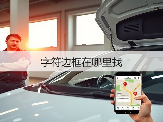 字符边框在哪里找(图2) 字符边框在哪里找(图2)