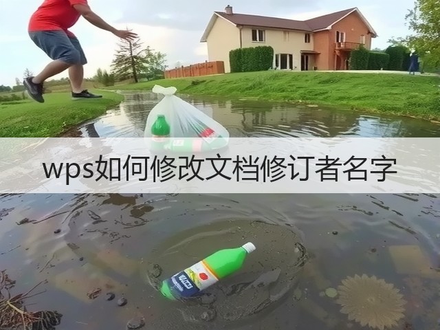 wps如何修改文档修订者名字(图3)
