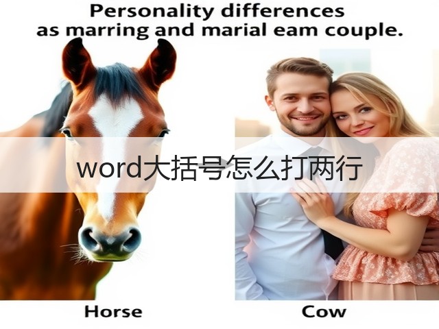 word大括号怎么打两行(图1)