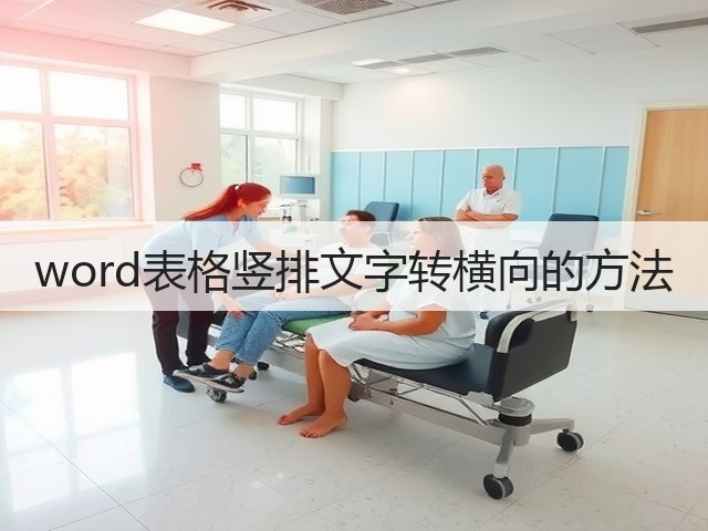 word表格竖排文字转横向的方法(图3) word表格竖排文字转横向的方法(图3)