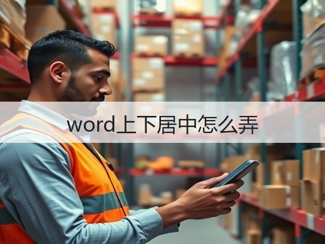 word上下居中怎么弄(图2)