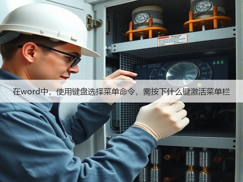 在word中，使用键盘选择菜单命令，需按下什么键激活菜单栏 - 诺云壹观办公网