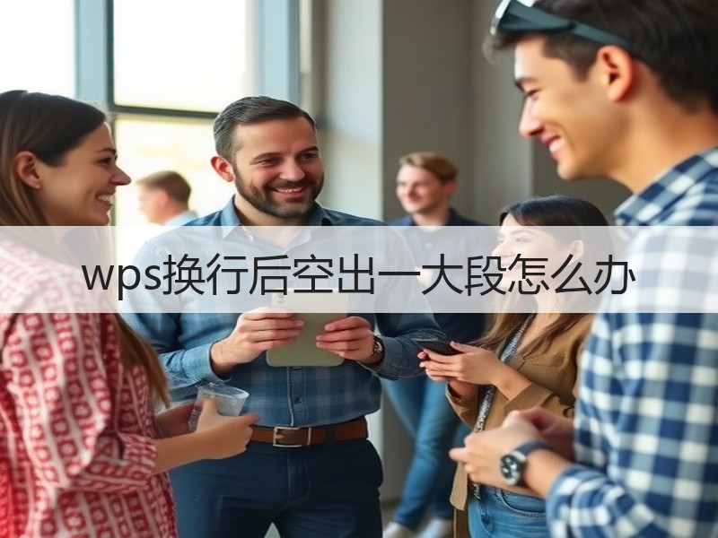 wps换行后空出一大段怎么办 - 诺云壹观办公网