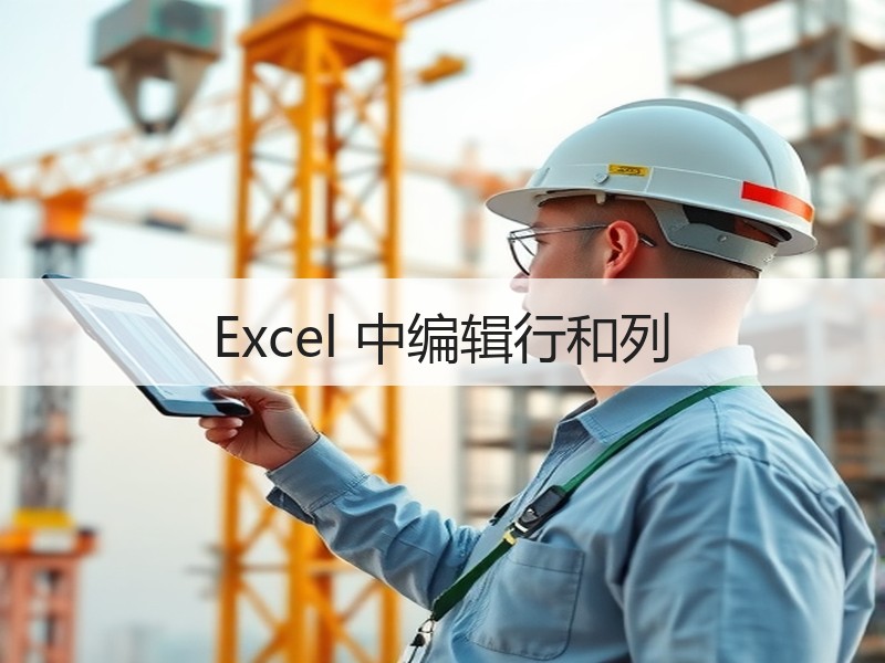 Excel 中编辑行和列 - 诺云壹观办公网