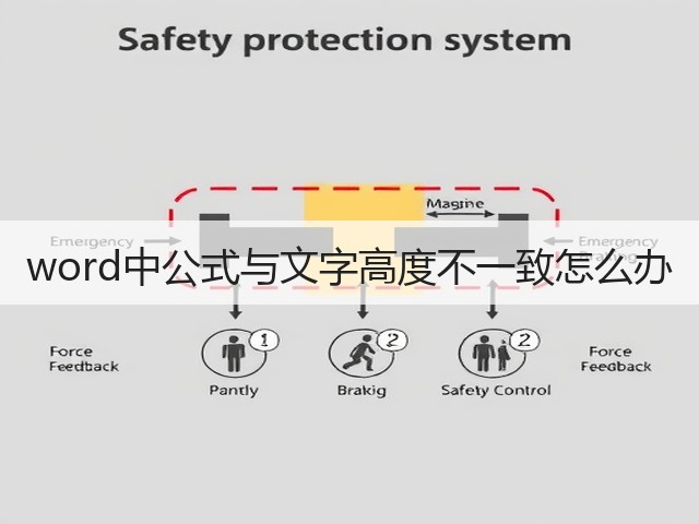 word中公式与文字高度不一致怎么办(图1)