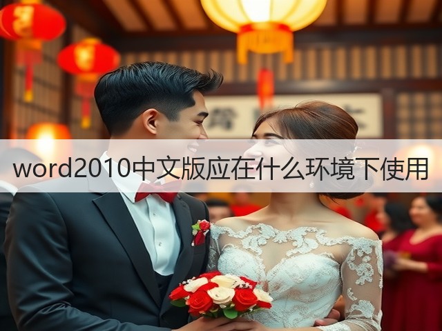 word2010中文版应在什么环境下使用(图1) word2010中文版应在什么环境下使用(图1)