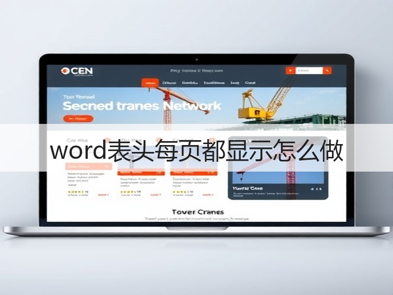 word表头每页都显示怎么做 - 诺云壹观办公网