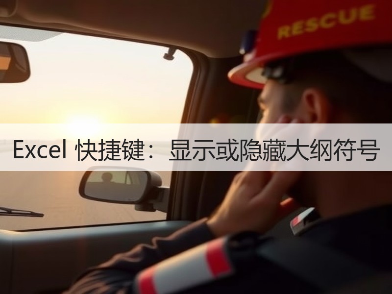 Excel 快捷键：显示或隐藏大纲符号 - 诺云壹观办公网