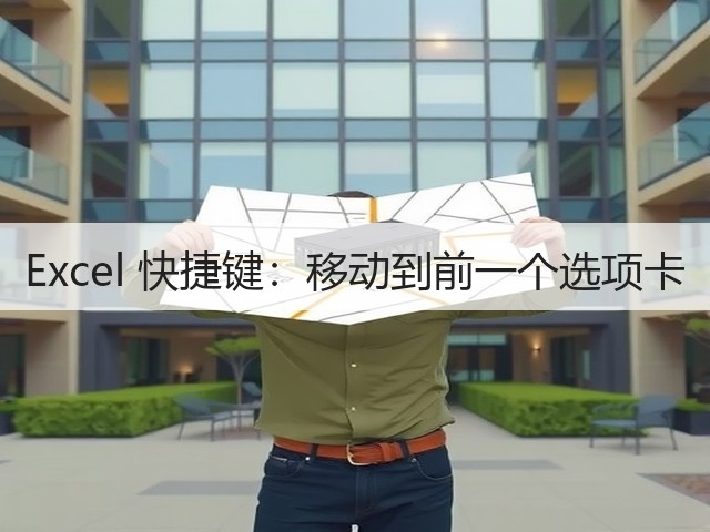 Excel 快捷键:移动到前一个选项卡(图3) Excel 快捷键:移动到前一个选项卡(图3)