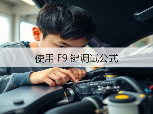 使用 F9 键调试公式(图3)