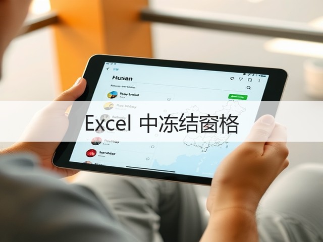 Excel 中冻结窗格(图1)